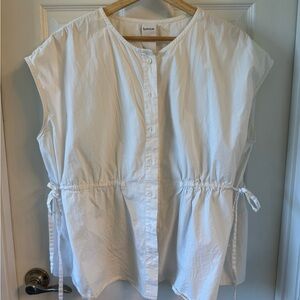 Kowtow White Poplin Button-Up